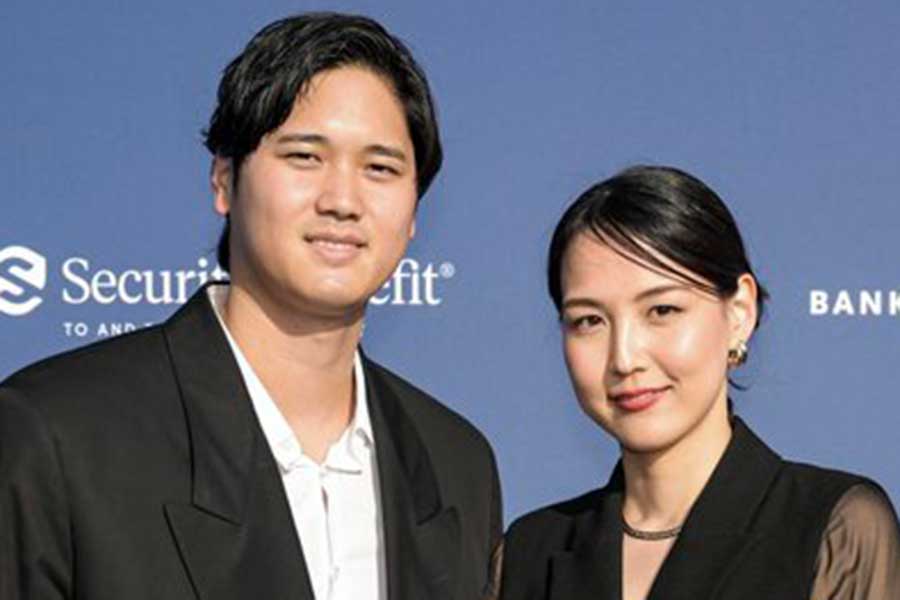 ドジャース・大谷翔平（左）と真美子夫人【写真：Getty Images】