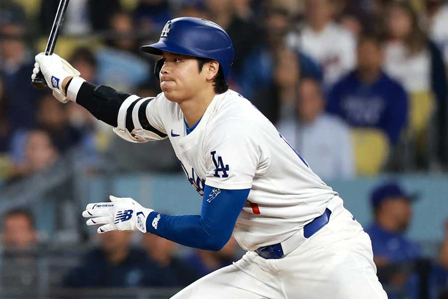 延長10回に同点適時打を放ったドジャース・大谷翔平【写真：Getty Images】