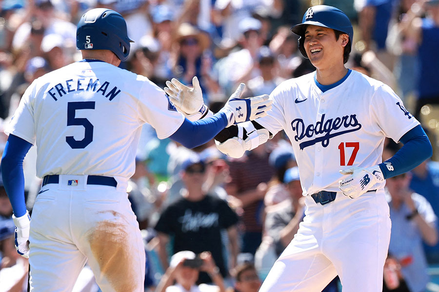 10号本塁打を放ったドジャース・大谷翔平【写真：ロイター】