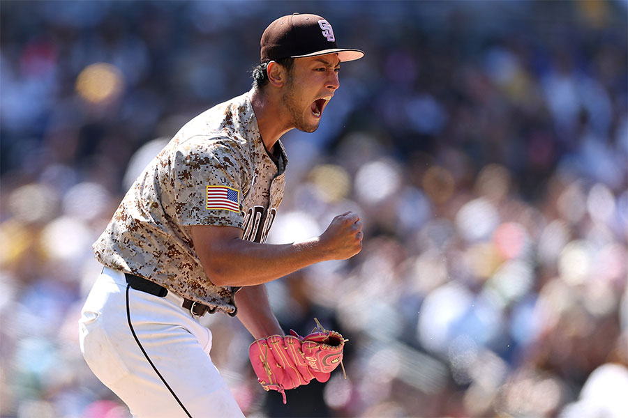 ドジャース戦に登板したパドレス・ダルビッシュ有【写真：Getty Images】