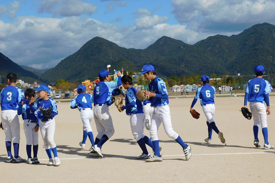 広島・福山ウエスト野球クラブの練習の様子【写真：チーム提供】