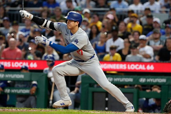 大谷翔平、チャレンジで判定覆る珍事　右直→右前打、フリーマンの先制3ラン演出