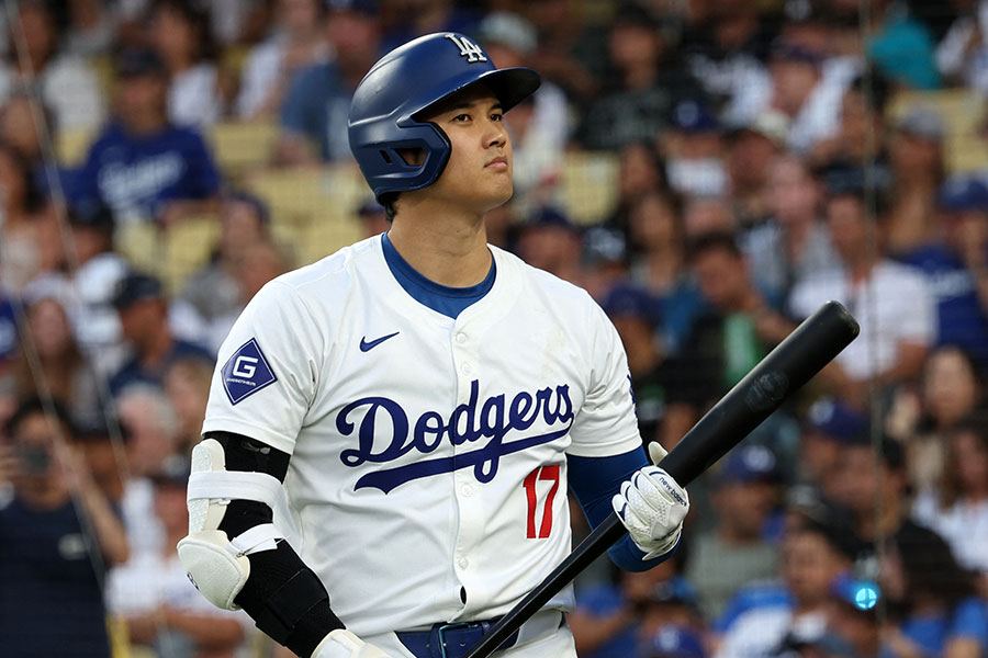 ブルワーズ戦に出場したドジャース・大谷翔平【写真：ロイター】