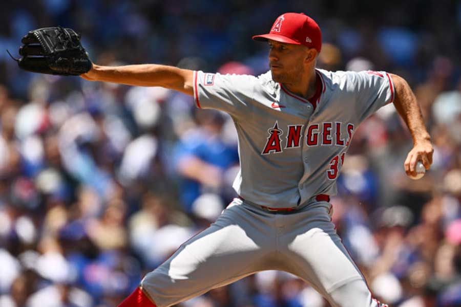 カブス戦に先発したエンゼルスのタイラー・アンダーソン【写真:Getty Images】