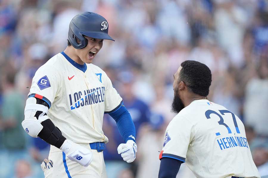 28号を放ったドジャース・大谷翔平【写真：Getty Images】