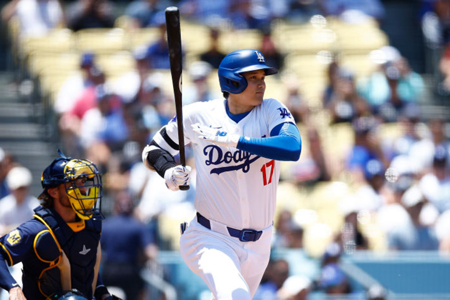 ブルワーズ戦に出場したドジャース・大谷翔平【写真：Getty Images】