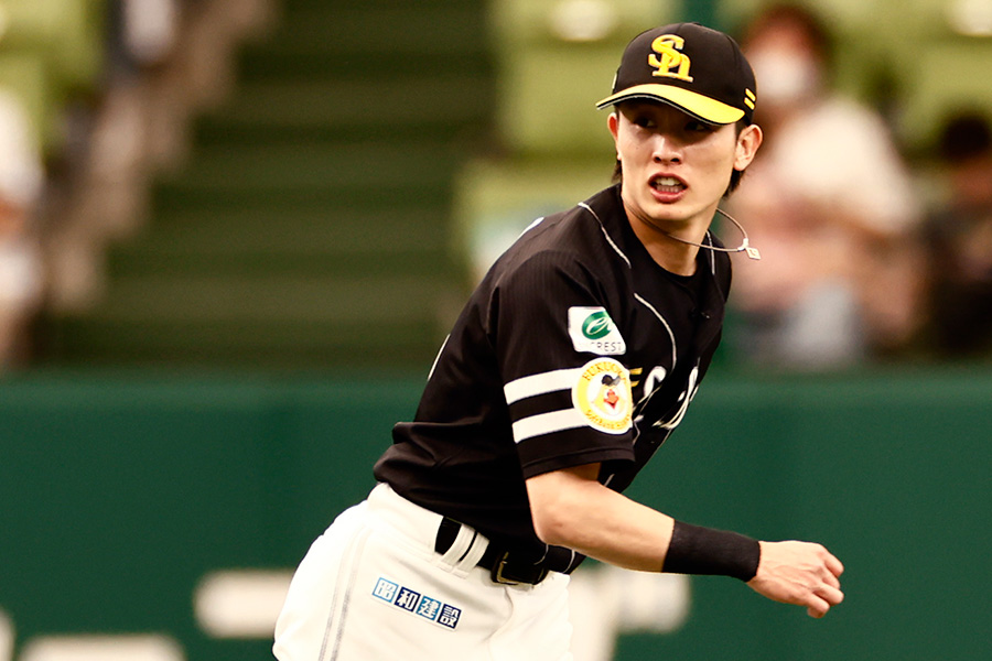 ソフトバンク・周東佑京【写真：小池義弘】