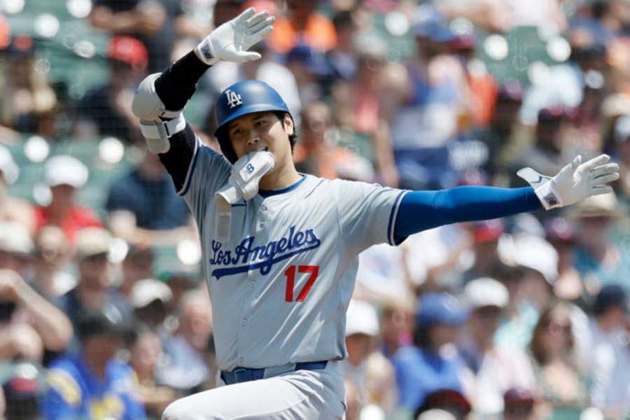 タイガース戦に出場したドジャース・大谷翔平【写真：Getty Images】