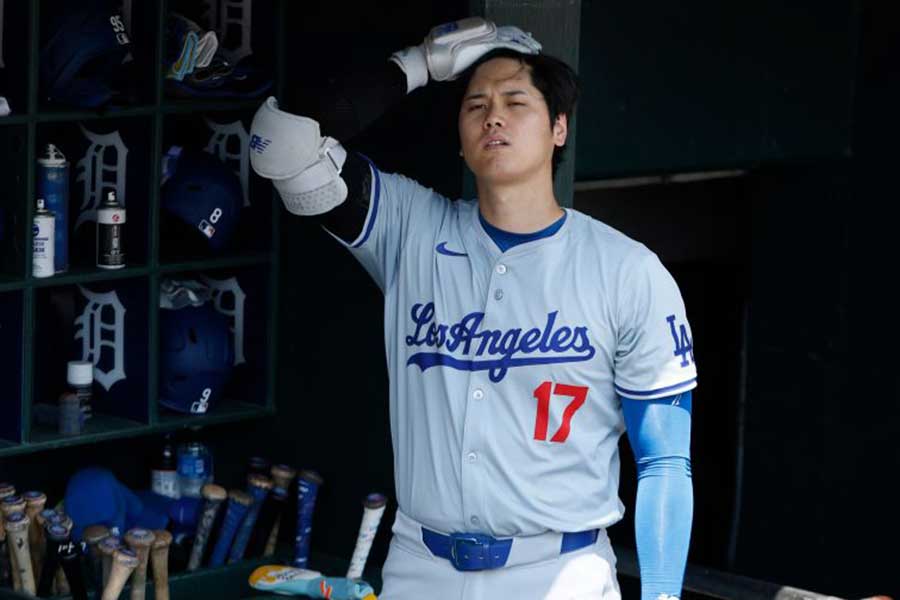 タイガース戦に出場したドジャース・大谷翔平【写真：Getty Images】