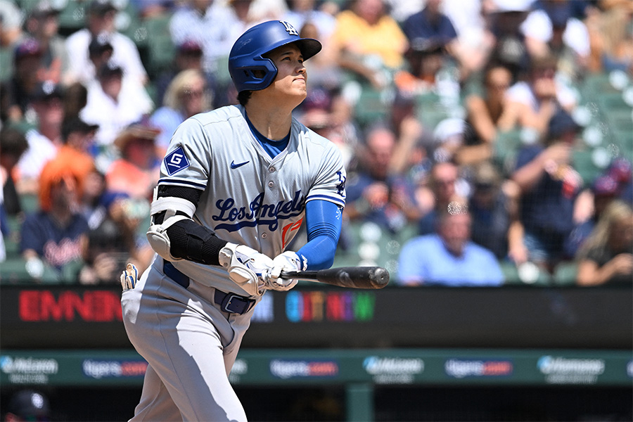 タイガース戦に出場したドジャース・大谷翔平【写真：ロイター】