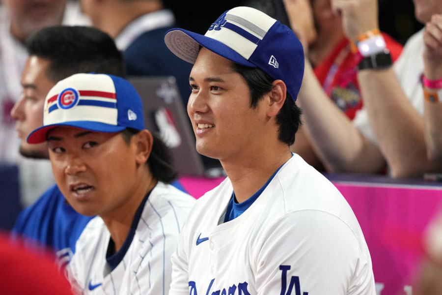 カブス・今永昇太（左）とドジャース・大谷翔平【写真：Getty Images】