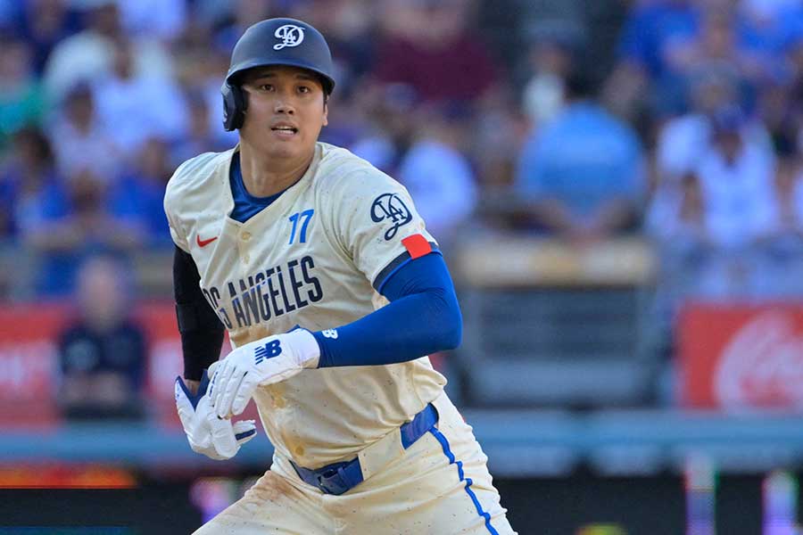 レッドソックス戦に出場したドジャース・大谷翔平【写真：ロイター】