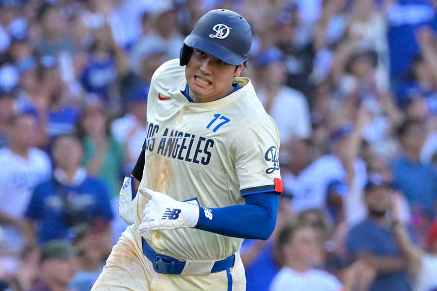 レッドソックス戦に出場したドジャース・大谷翔平【写真：ロイター】