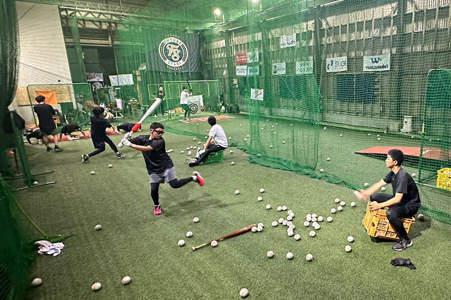 流氏が運営する「Shootingstar baseball academy」【写真：流大輔氏提供】