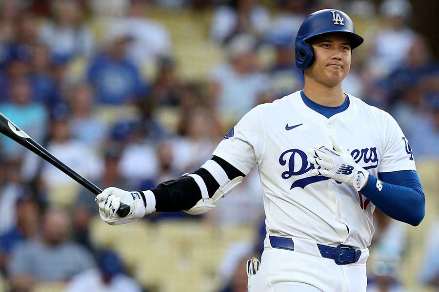 ジャイアンツ戦に出場したドジャース・大谷翔平【写真：ロイター】