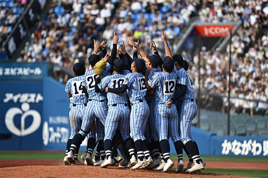 東海大相模が5年ぶり12回目の夏の甲子園を決めた【写真：中戸川知世】