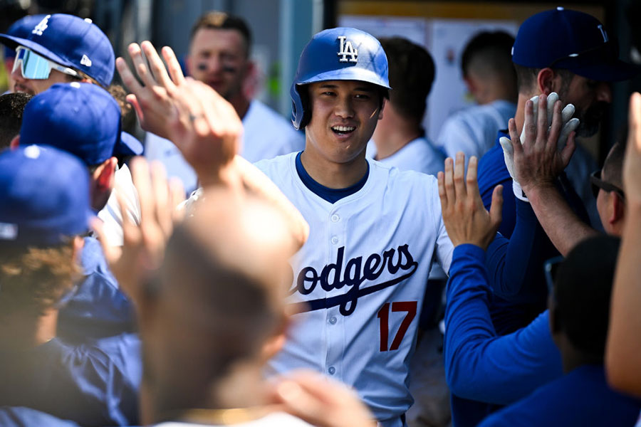 31号ソロを放ったドジャース・大谷翔平【写真：Getty Images】