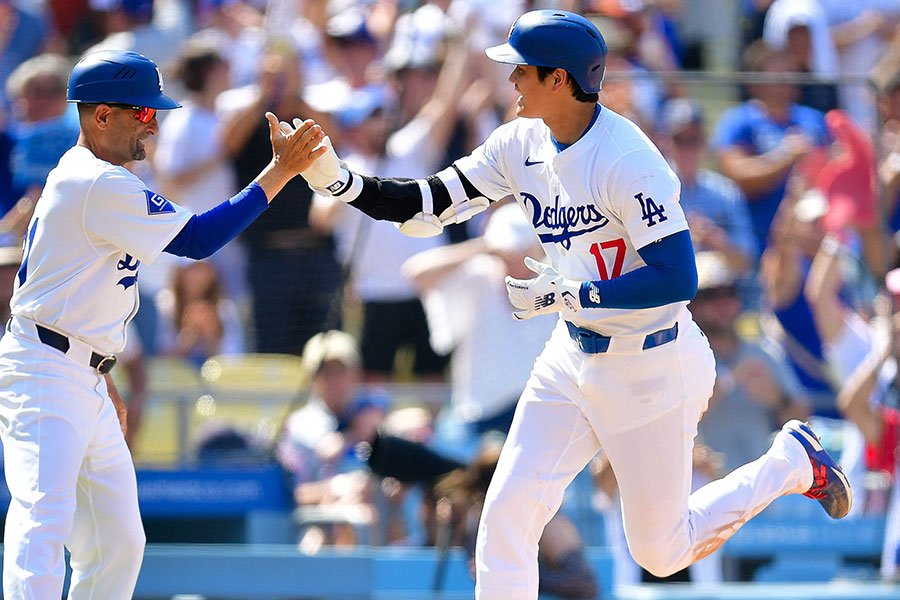 31号ソロを放ったドジャース・大谷翔平【写真：ロイター】