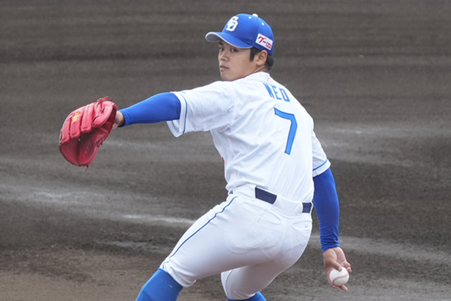 中日・根尾昂【写真：町田利衣】