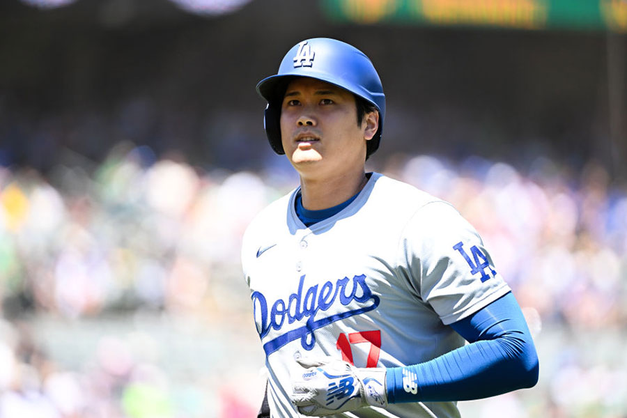 アスレチックス戦に出場したドジャース・大谷翔平【写真：Getty Images】