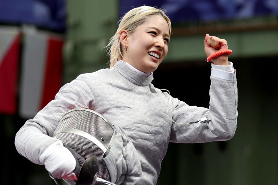 女子フェンシング日本代表の江村美咲【写真：Getty Images】