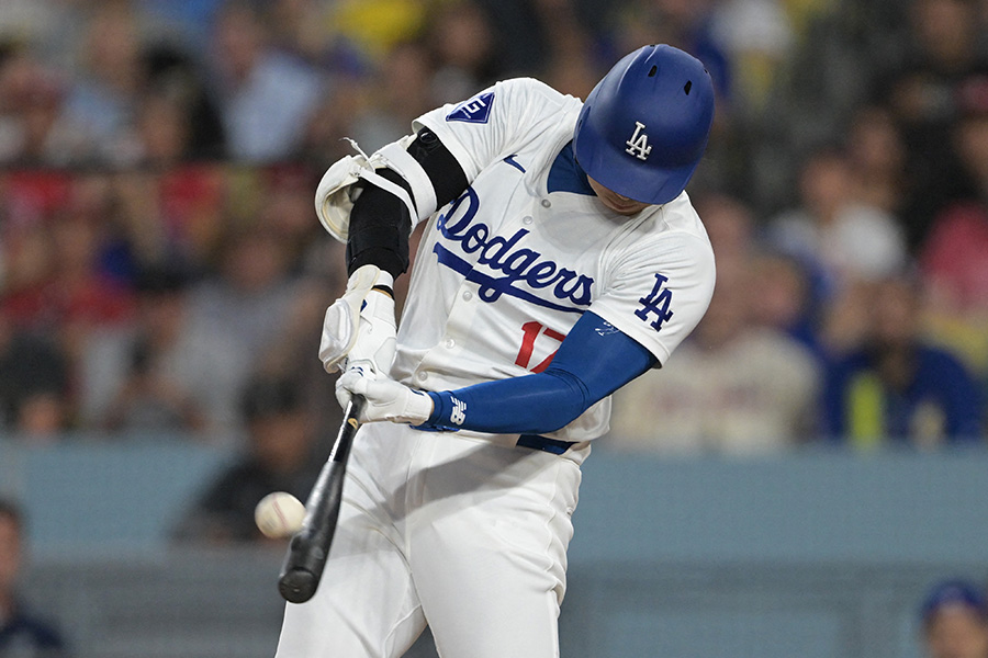 フィリーズ戦に出場したドジャース・大谷翔平【写真：ロイター】