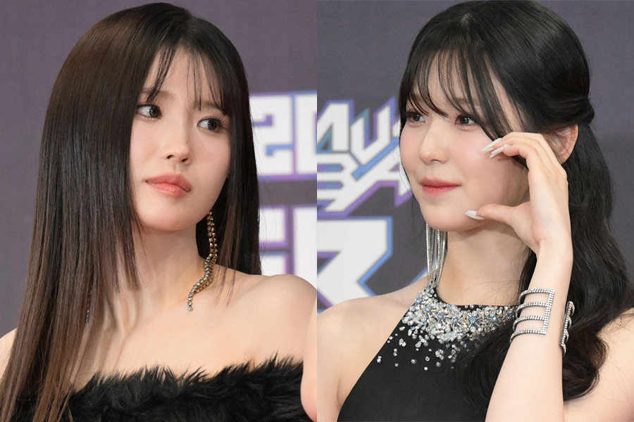 fromis_9のソン・ハヨンさん（左）とペク・ジホンさん【写真：Getty Images】