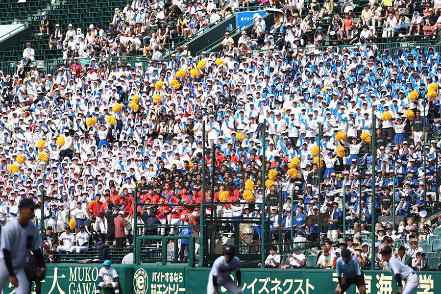 中京大中京のアルプススタンド【写真：加治屋友輝】