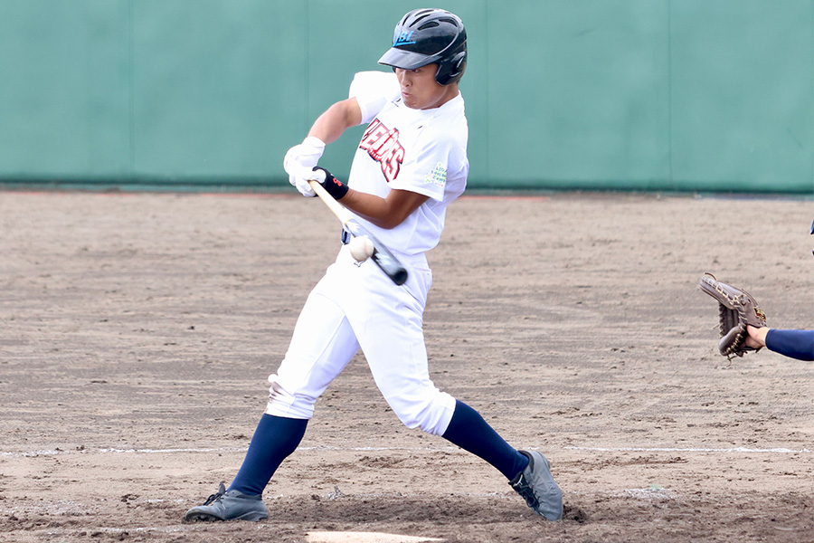 4割近い打率で活躍した日体大附属高等支援学校・工藤琉人【写真：石川加奈子】