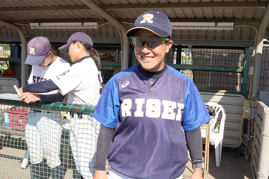 履正社高校女子硬式野球部の橘田恵監督【写真：橋本健吾】