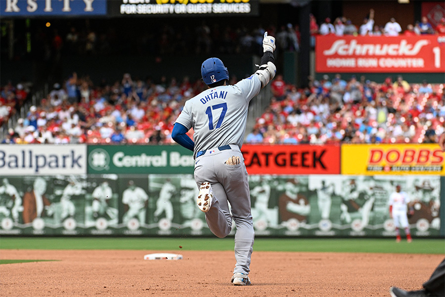 39号ソロを放ったドジャース・大谷翔平【写真：ロイター】