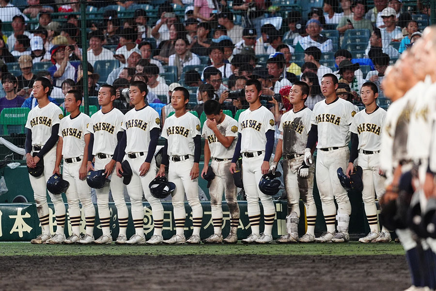 神村学園戦後の大社ナイン【写真：小林靖】