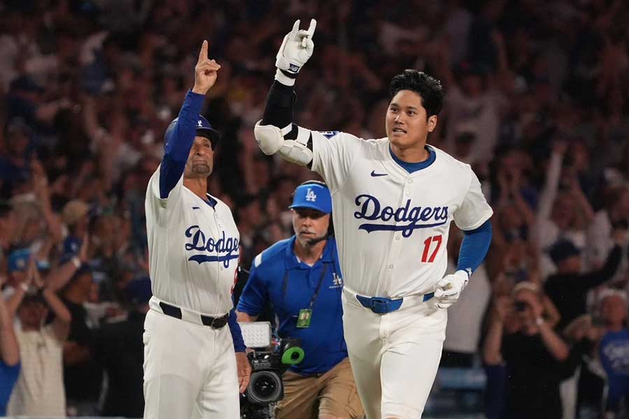 40号を放ったドジャース・大谷翔平【写真：松本洸】