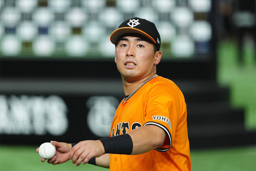 中日戦に出場した巨人・浅野翔吾【写真：小林靖】