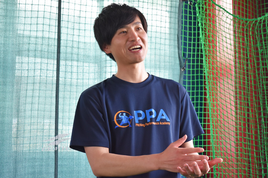 野球塾「PPA」を運営する伊藤聡希氏【写真：高橋幸司】