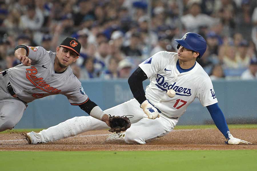 オリオールズ戦に出場したドジャース・大谷翔平【写真：ロイター】