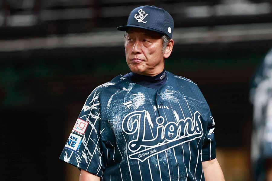 西武・渡辺久信監督代行【写真：小池義弘】