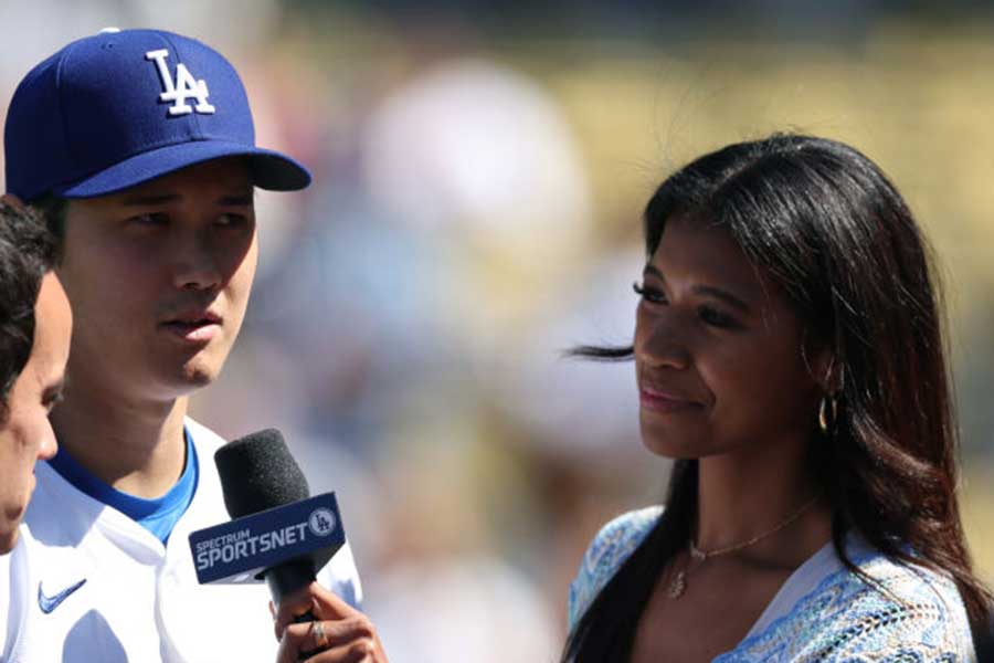 ドジャース・大谷翔平（左）とキルステン・ワトソン【写真：Getty Images】さん