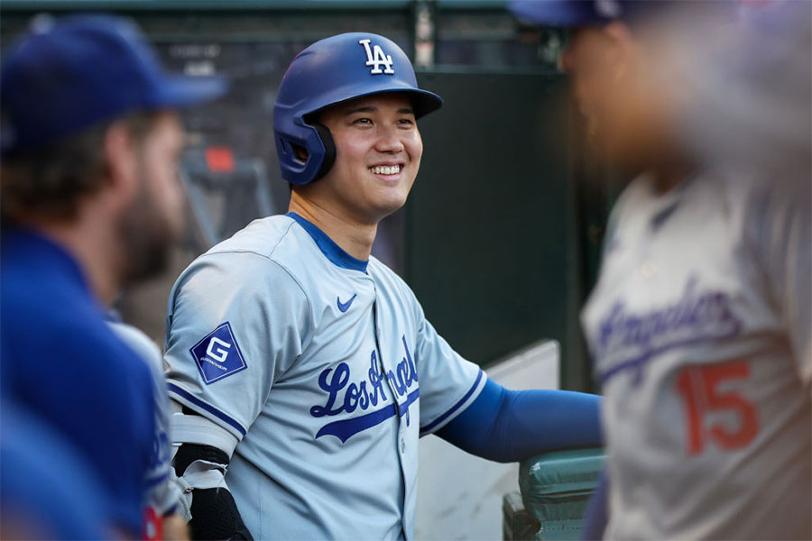 エンゼルス戦に出場したドジャース・大谷翔平【写真：Getty Images】