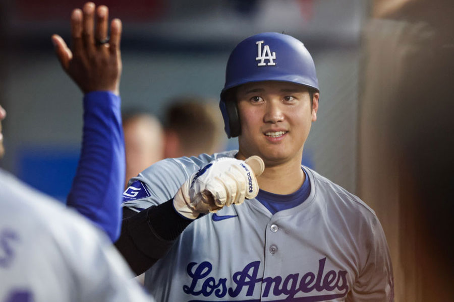 エンゼルス戦に出場したドジャース・大谷翔平【写真：Getty Images】