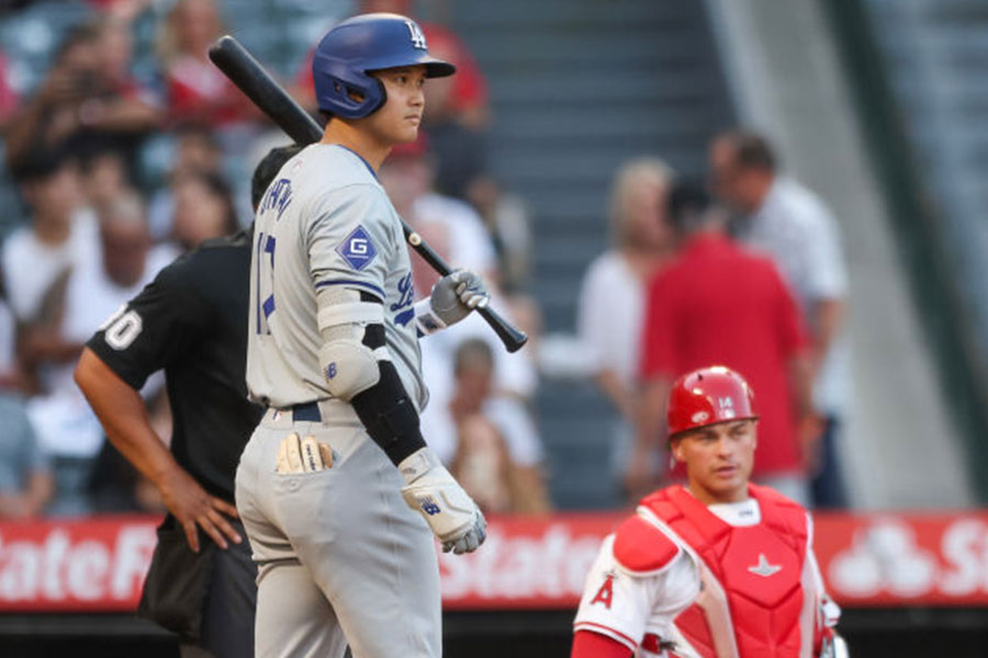 エンゼルス戦に出場したドジャース・大谷翔平【写真：Getty Images】