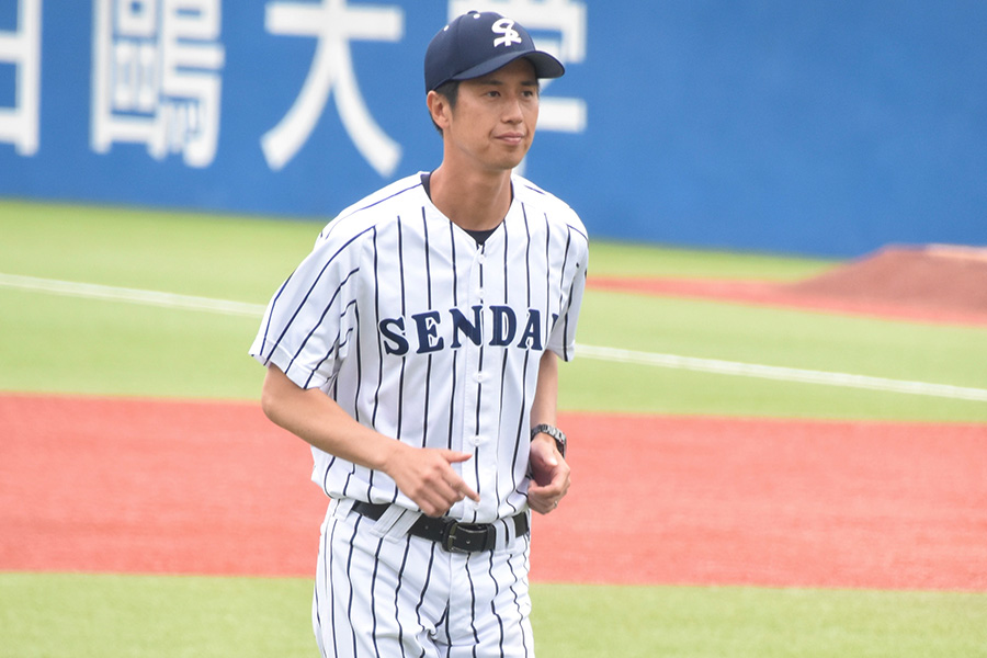 仙台大の坪井俊樹コーチ【写真：川浪康太郎】