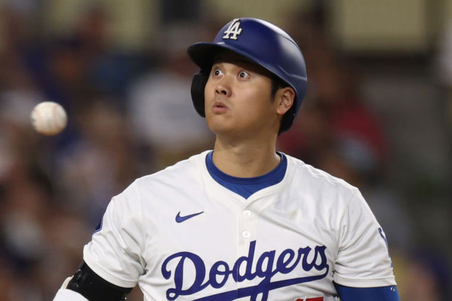 MLB公式が投稿した“ビックリ顔”の大谷翔平【写真：Getty Images】