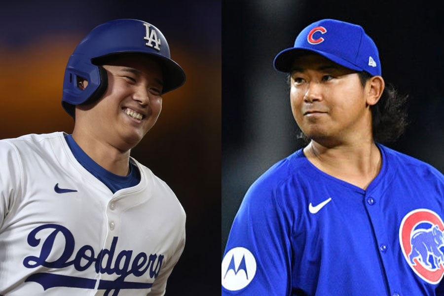 ドジャース・大谷翔平（左）とカブス・今永昇太【写真：Getty Images、ロイター】