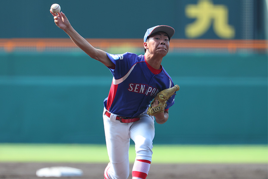 宮城仙北ボーイズの菅原駿【写真：早浪章宏】