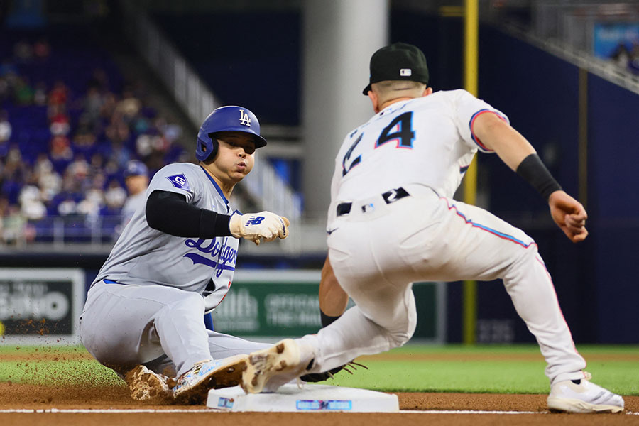 50盗塁を決めたドジャース・大谷翔平【写真：ロイター】