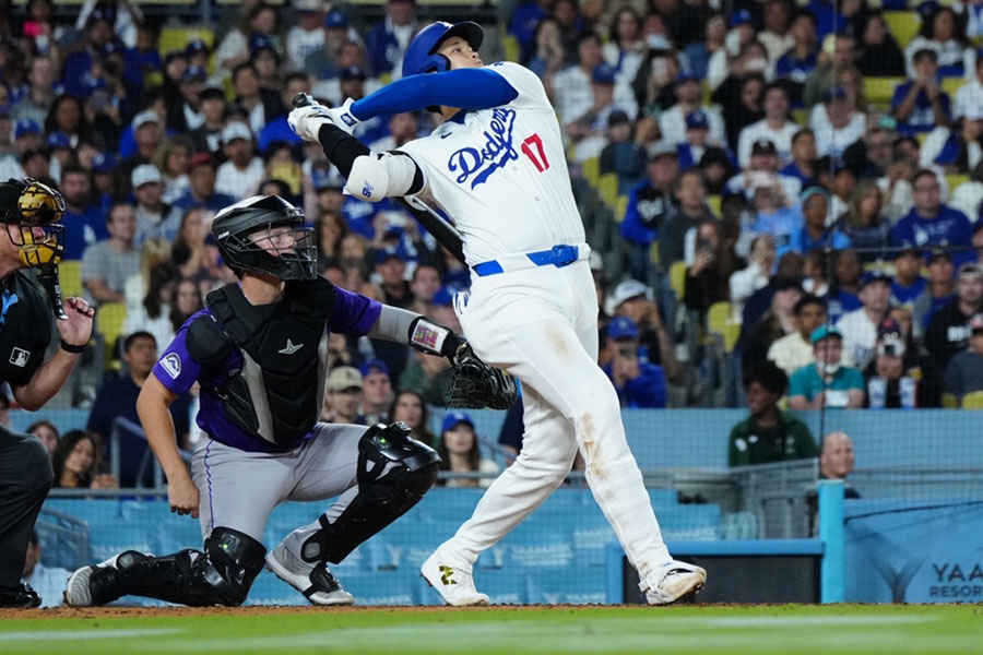 51号を放ったドジャース・大谷翔平【写真：荒川祐史】