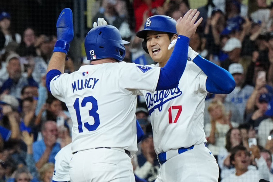 ロッキーズ戦に出場したドジャース・大谷翔平【写真：荒川祐史】