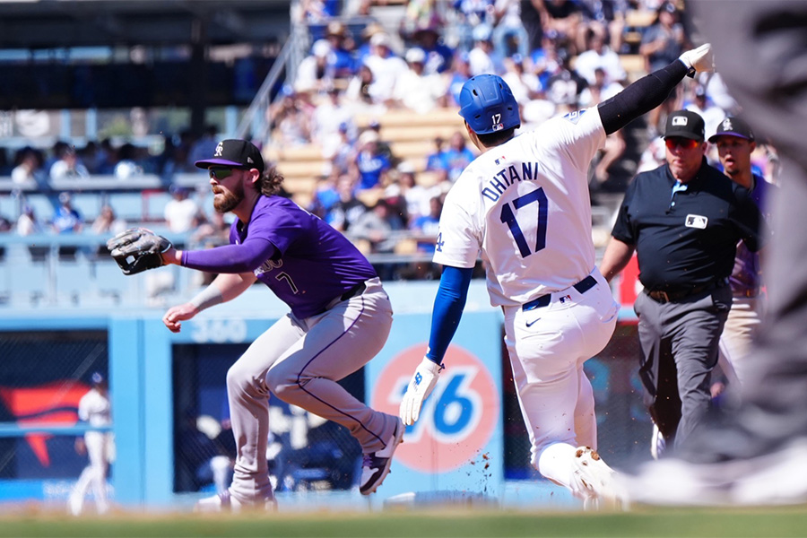 54盗塁をマークしたドジャース・大谷翔平【写真：荒川祐史】