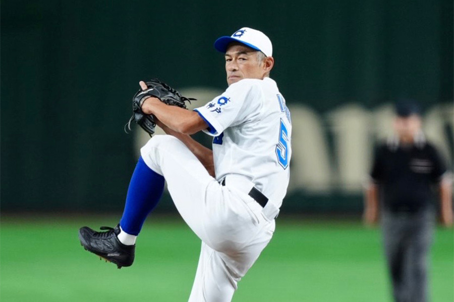 「イチロー選抜 KOBE CHIBEN」の一員として出場したイチロー氏【写真：矢口亨】